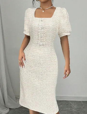 Compleu SHEIN, alb/crem