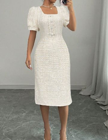 Compleu SHEIN, alb/crem