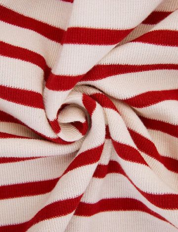 Rochie scurta SHEIN, crem/rosu