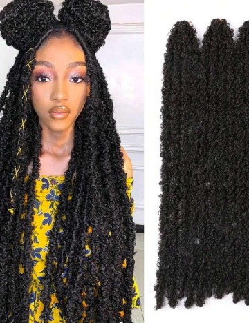 Set extensii de par 6 bucati SHEIN, negru