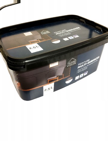 Vopsea multi-suprafețe 2,5 l HOME, negru mat