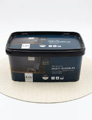 Vopsea multi-suprafețe 2,5 l Home Vision, negru mat