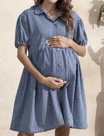 Rochie scurta SHEIN Maternity, albastru