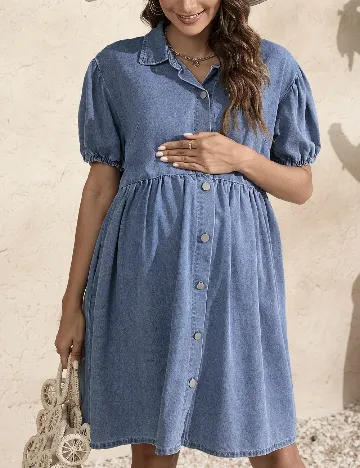 Rochie scurta SHEIN Maternity, albastru