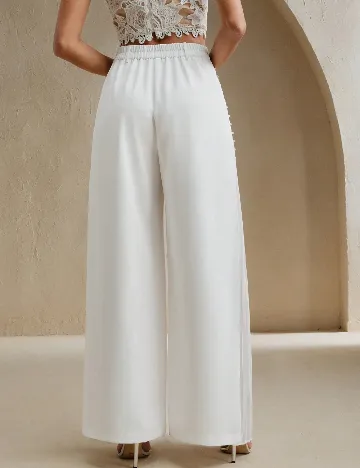 Pantaloni Anewsta, alb