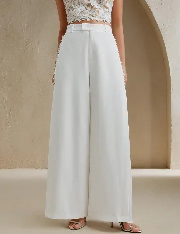 Pantaloni Anewsta, alb