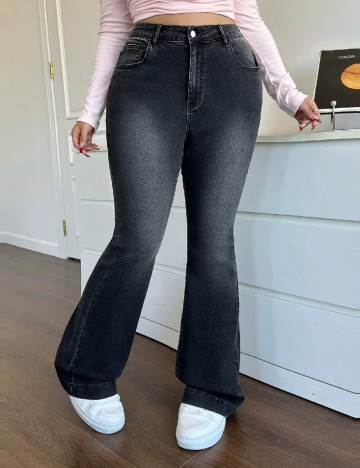 Blugi SHEIN CURVE, negru