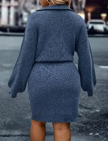 Rochie scurta SHEIN CURVE, albastru