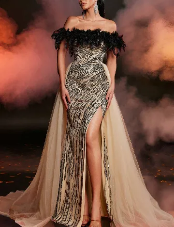 Rochie lunga SHEIN, crem