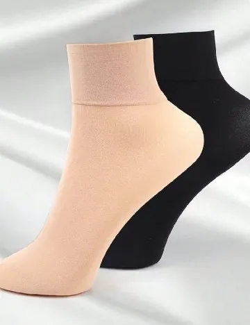 Set sosete 10 perechi SHEIN, negru/crem