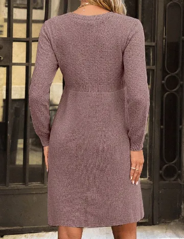 Rochie scurta SHEIN Maternity, roz pudra