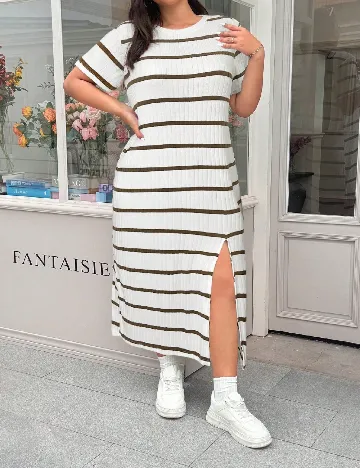 Rochie lunga SHEIN CURVE, alb