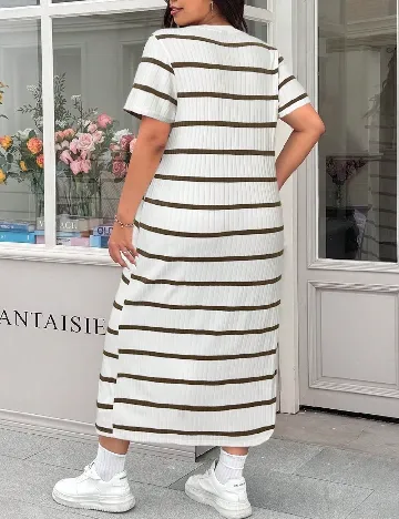 Rochie lunga SHEIN CURVE, alb