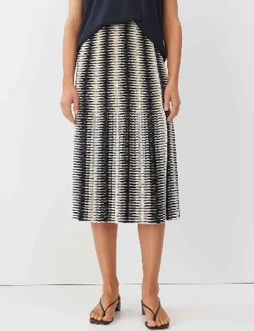 Fusta Someday, alb/bleumarin