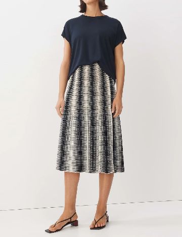 Fusta Someday, alb/bleumarin