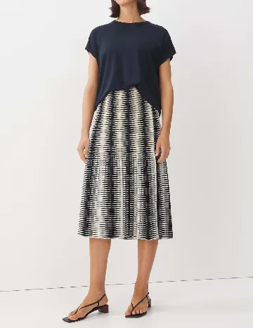 Fusta Someday, alb/bleumarin