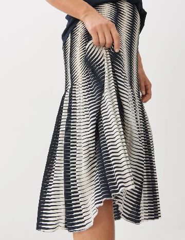 Fusta Someday, alb/bleumarin