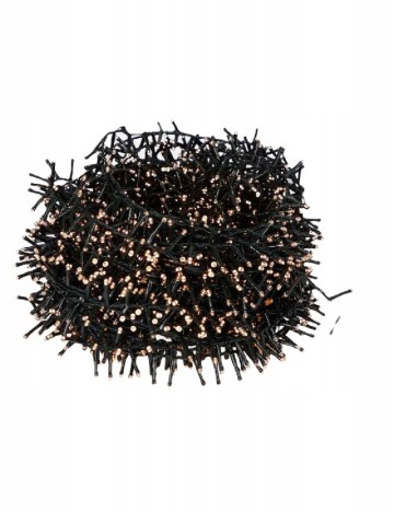 Ghirlanda luminoasa 45 m, 2000 lumini, interior - exterior Luxuriance Lights, alb cald