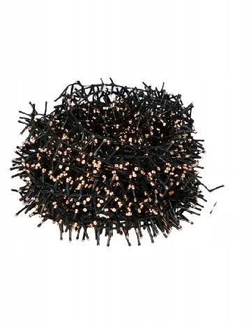 Ghirlanda luminoasa 45 m, 2000 lumini, interior - exterior Luxuriance Lights, alb cald