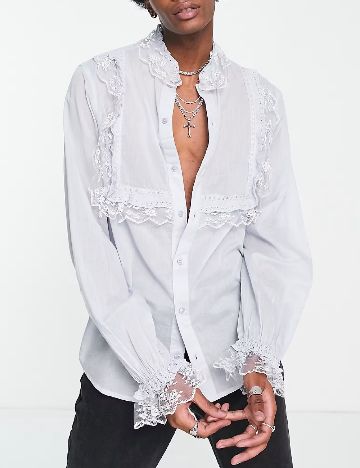 Camasa ASOS, albastru