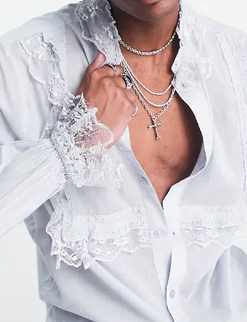 Camasa ASOS, albastru