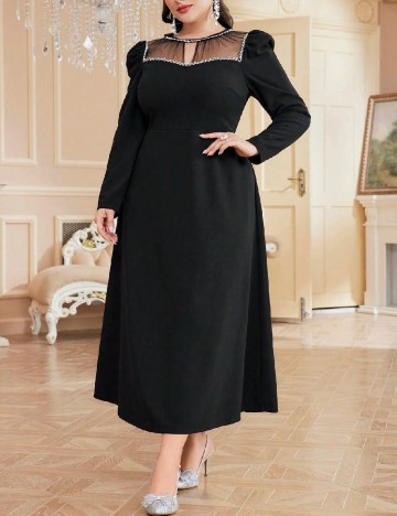 Rochie medie SHEIN CURVE, negru