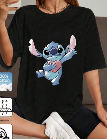 Tricou Oversize SHEIN, negru