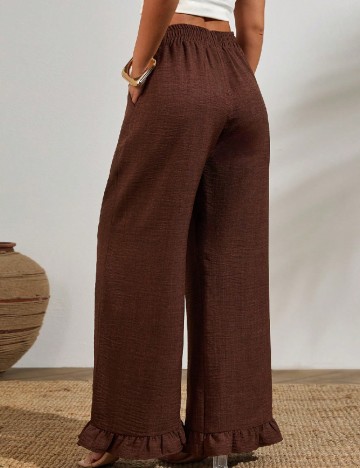 Pantaloni SHEIN CURVE, maro