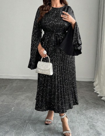 Rochie lunga SHEIN CURVE, negru