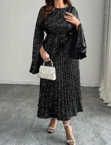 Rochie lunga SHEIN CURVE, negru