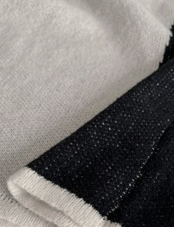 Rochie medie SHEIN CURVE, alb/negru