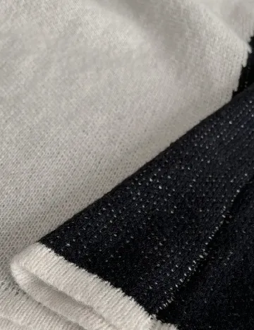 Rochie medie SHEIN CURVE, alb/negru