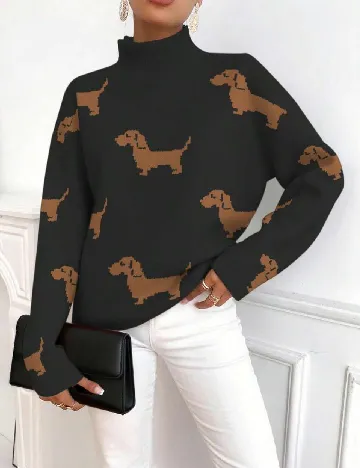 Pulover SHEIN, negru