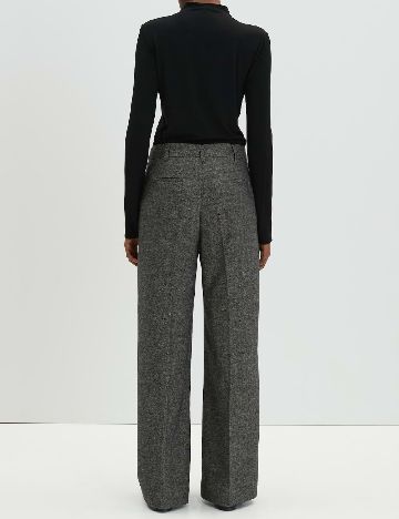 Pantaloni Someday, gri inchis