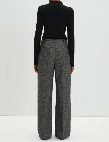 Pantaloni Someday, gri inchis