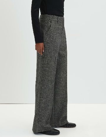 Pantaloni Someday, gri inchis