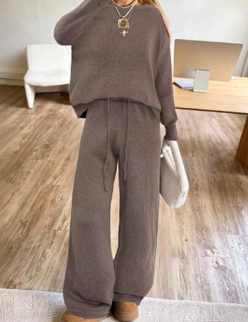 Compleu SHEIN CURVE, maro