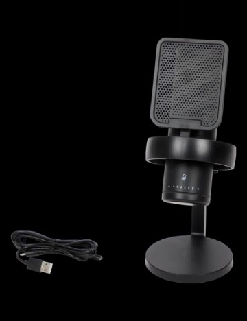 Microfon Profesional pentru Streaming și Podcast  Nor-Tec, negru