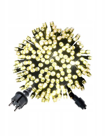 Ghirlanda luminoasa 750 LED-uri, incarcare solara Luxuriance Lights, alb cald