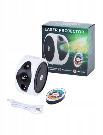 Proiector laser RGB Eurodomest, alb