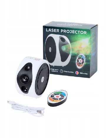 Proiector laser RGB Eurodomest, alb