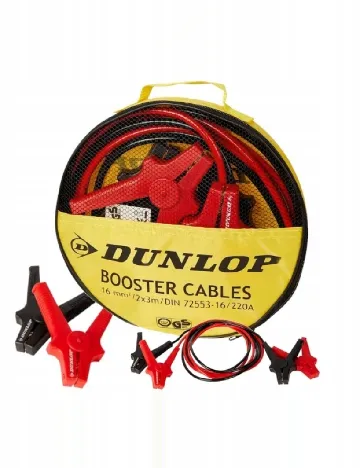 Cabluri de pornire 2 bucati Dunlop, rosu/negru