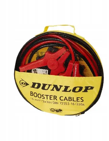 Cabluri de pornire 2 bucati Dunlop, rosu/negru