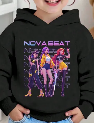 Hanorac Shein Kids, negru