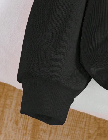 Hanorac Shein Kids, negru