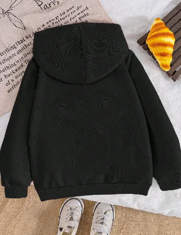 Hanorac Shein Kids, negru