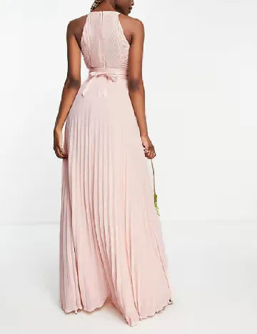 Rochie lunga ASOS, roz pudra