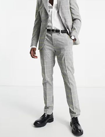 Pantaloni Topman, gri