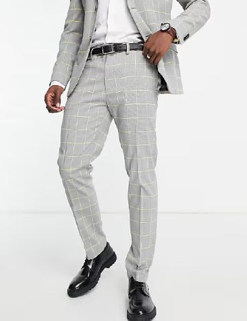 Pantaloni Topman, gri