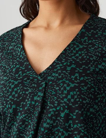 Bluza Opus, negru/verde